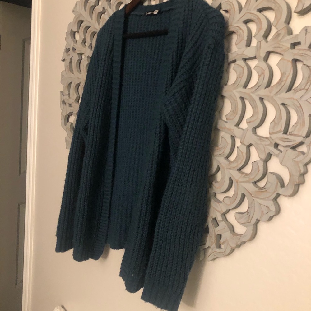 Boohoo Tall Green Knit Cardigan